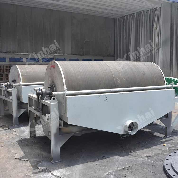Iron Ore Drum Magnetic Separator Machine For Sale