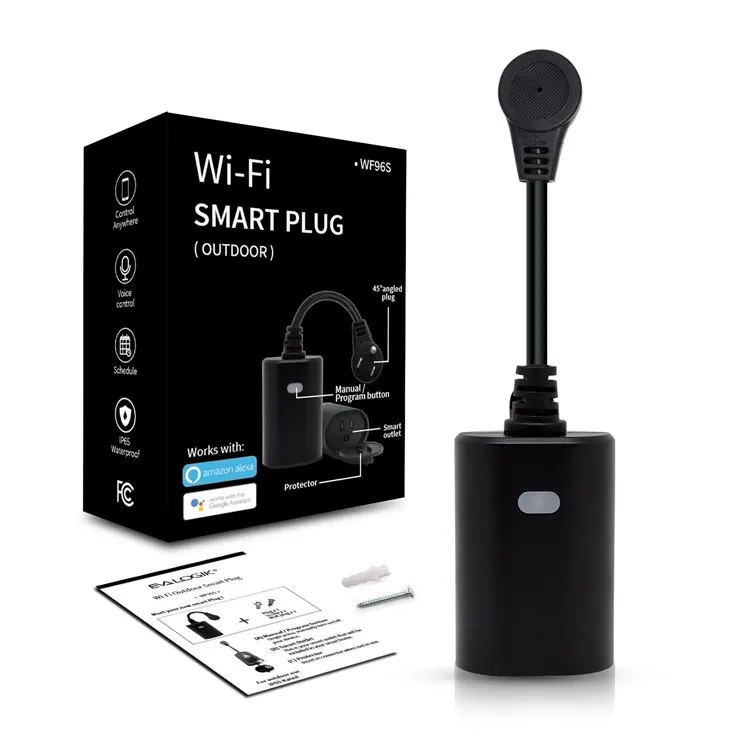 
 Водонепроницаемый уличный Wi-Fi IP65 умный электрический Штепсель и розетка с таймером  
