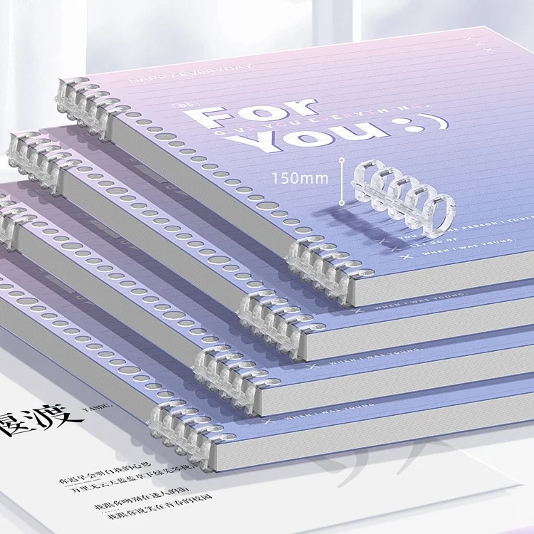 wholesale   New Original  A5 Loose Leaf Notebook Pvc Cover Binder 60 pages