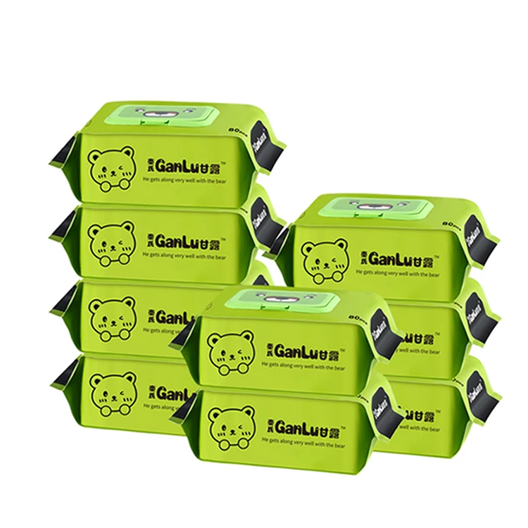 Free Samples Custom Production Disposable Organic Little Water Baby Cleaning Baby Wet Wipes