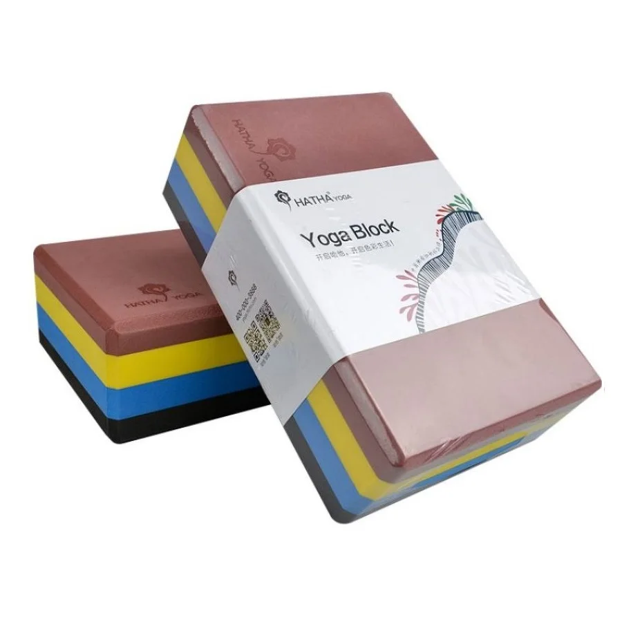 
 Оптовая продажа, новый кирпич для йоги радужного цвета Eva Eco Yoga Block  