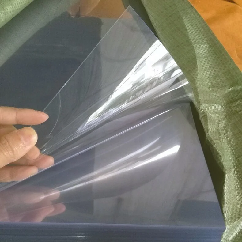 Customized 0.4mm thick rigid board soft transparent PVC plastic PVC film
