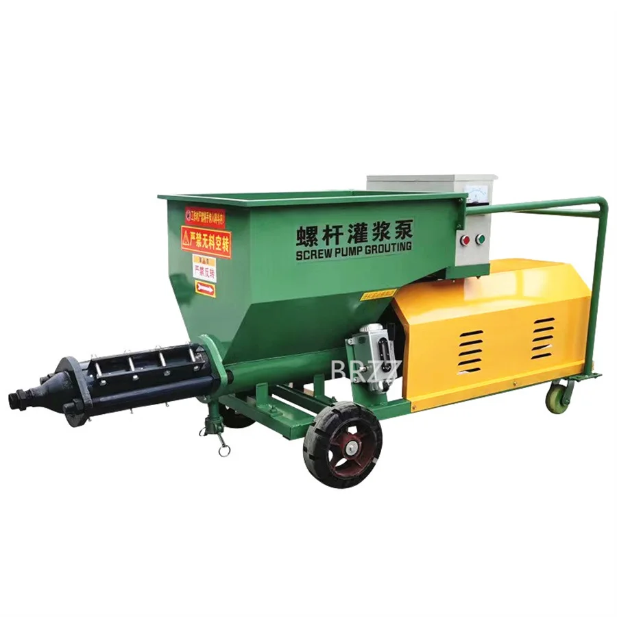 BRZZ grouting spraying wall putty machine 300 type screw cement plaster tools plaster sprayer spray concrete walls factory price