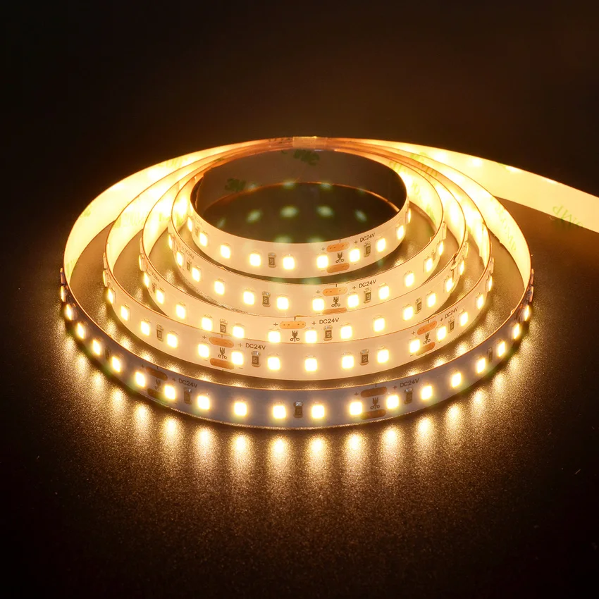 24 Volt 2835 Flexible LED Strip Lighting 120leds per Meter 4000K 5M IP20 High Density LED Light Strip
