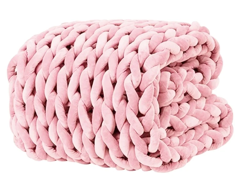 Оптовая продажа утяжеленное одеяло для взрослых отличное успокаивающее Сенсорное вязаное комфортное