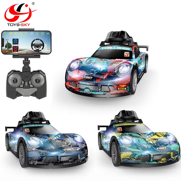 2.4G Mini WIFI APP RC FPV Camera Racing Remote control Car 4CH PVC Drift Car Real-time Video Take Photos With RGB Lights