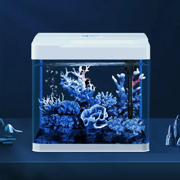 Fish Tank Aquarium Small Aquarium LED Light Glass Fish Tank Glass Betta Fish Tank