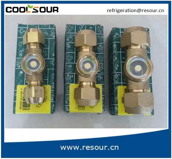 SG series Cheap Price Refrigeration Fittings Brass Oil Level Valve Sight Glass