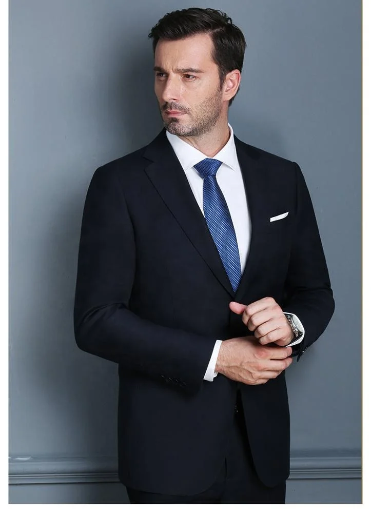 2019 Two Piece Men Prom Suits Wholesale Groom Groomsman Wedding Tuxedos Jacket + Pants