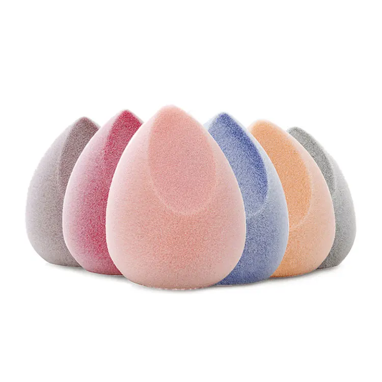 1-4-57 luxury low moq custom printed laser logo microfiber makeup sponge