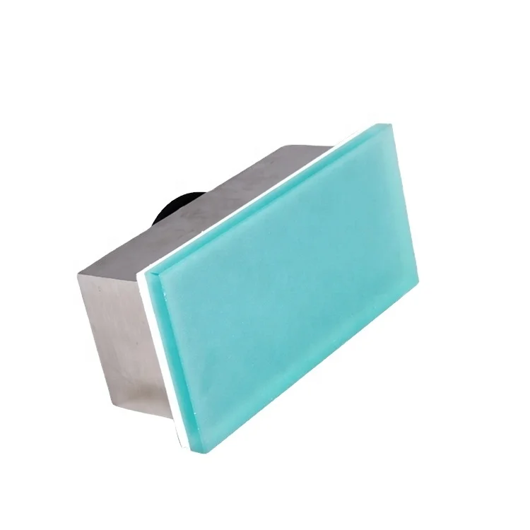 
Outdoor LED Brick Light Stone with Glass shelf stainless steel Body 8x4 inch 