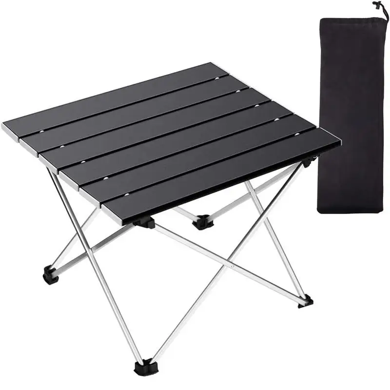 Outdoor Aluminum Alloy Fast Group Folding Table Camping Picnic Portable Barbecue Table Stall Small Dining Table