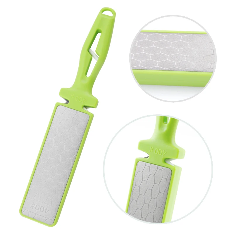 Double-sided Emery Sharpener New Design Knife Sharpener with Scissors Sharpener-HD18028