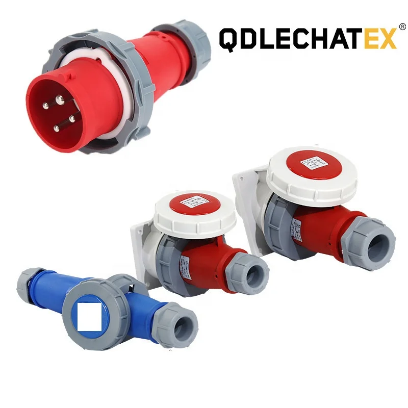 Type 0242  ip67 380v 415v 6h 3P E  4pin 32A Industrial Waterproof plug