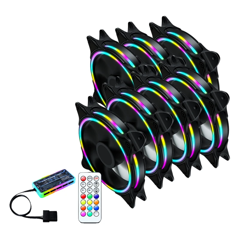  RGB-вентилятор охлаждения 120 мм кулер для корпуса ПК вентиляторы