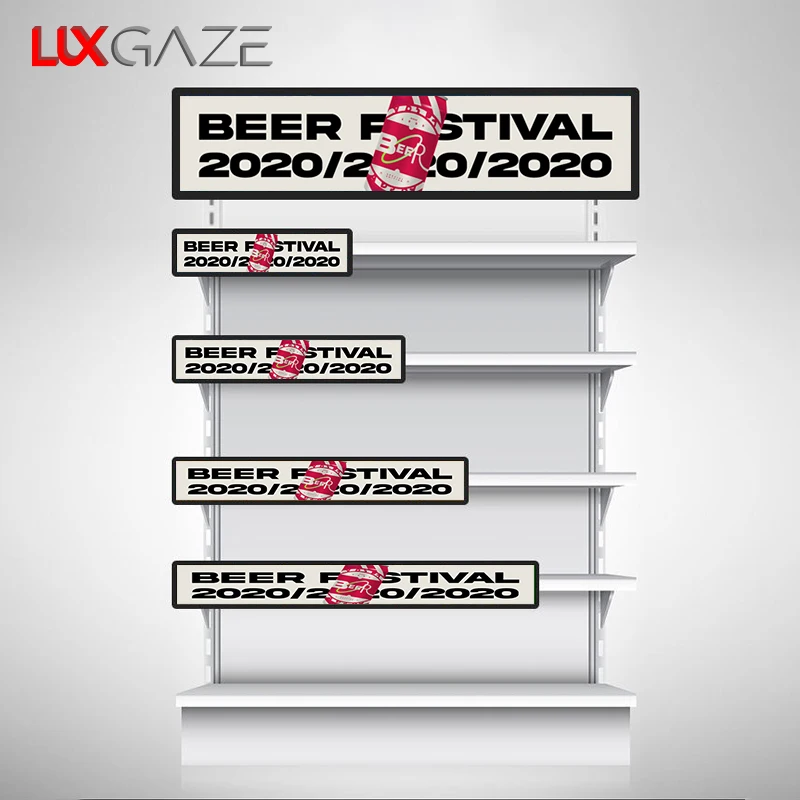 LuxGaze ультра широкий растянутый бар ЖК-дисплей рекламный дисплей супермаркет цифровой экран полка