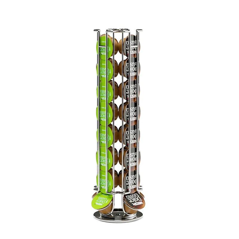 coffee pod holder 360 degree Rotatable 36 pieces coffee capsule holder rack