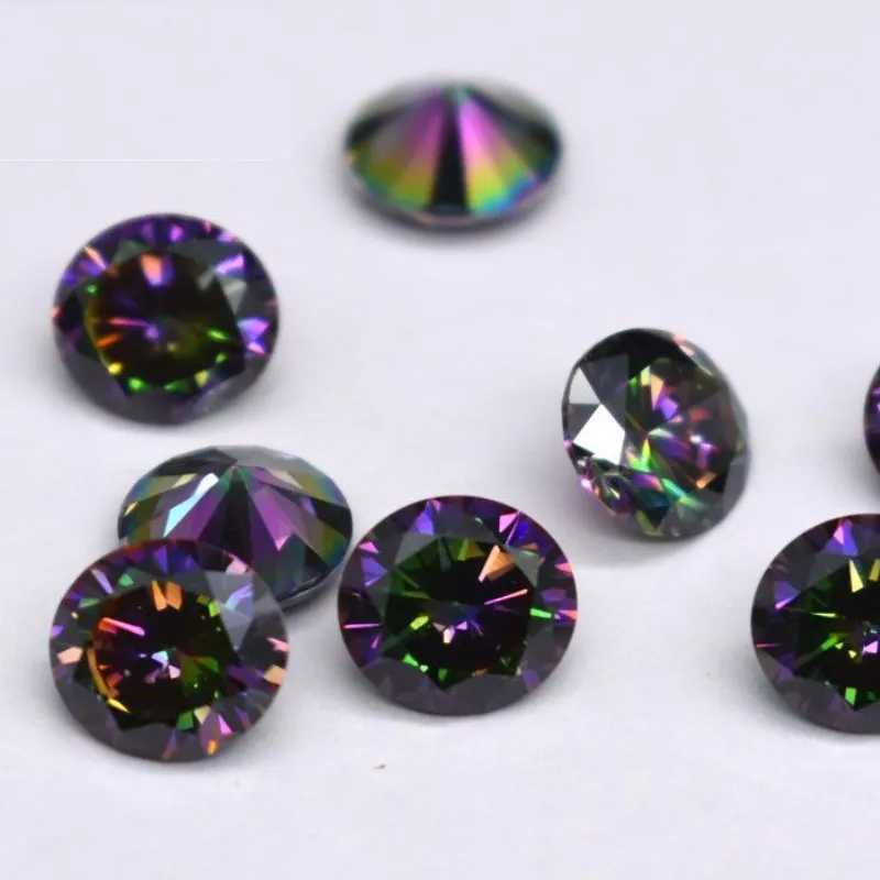 Synthetic Loose  Fine Diamond Mixed Color Factory Price Cubic Zirconia  Stone Gemstone