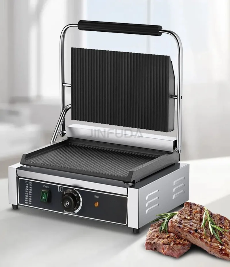 Multifunction Industrial Barbecue Equipment Sandwich Press Panini Grill Electric Sandwich Maker For Restaurant