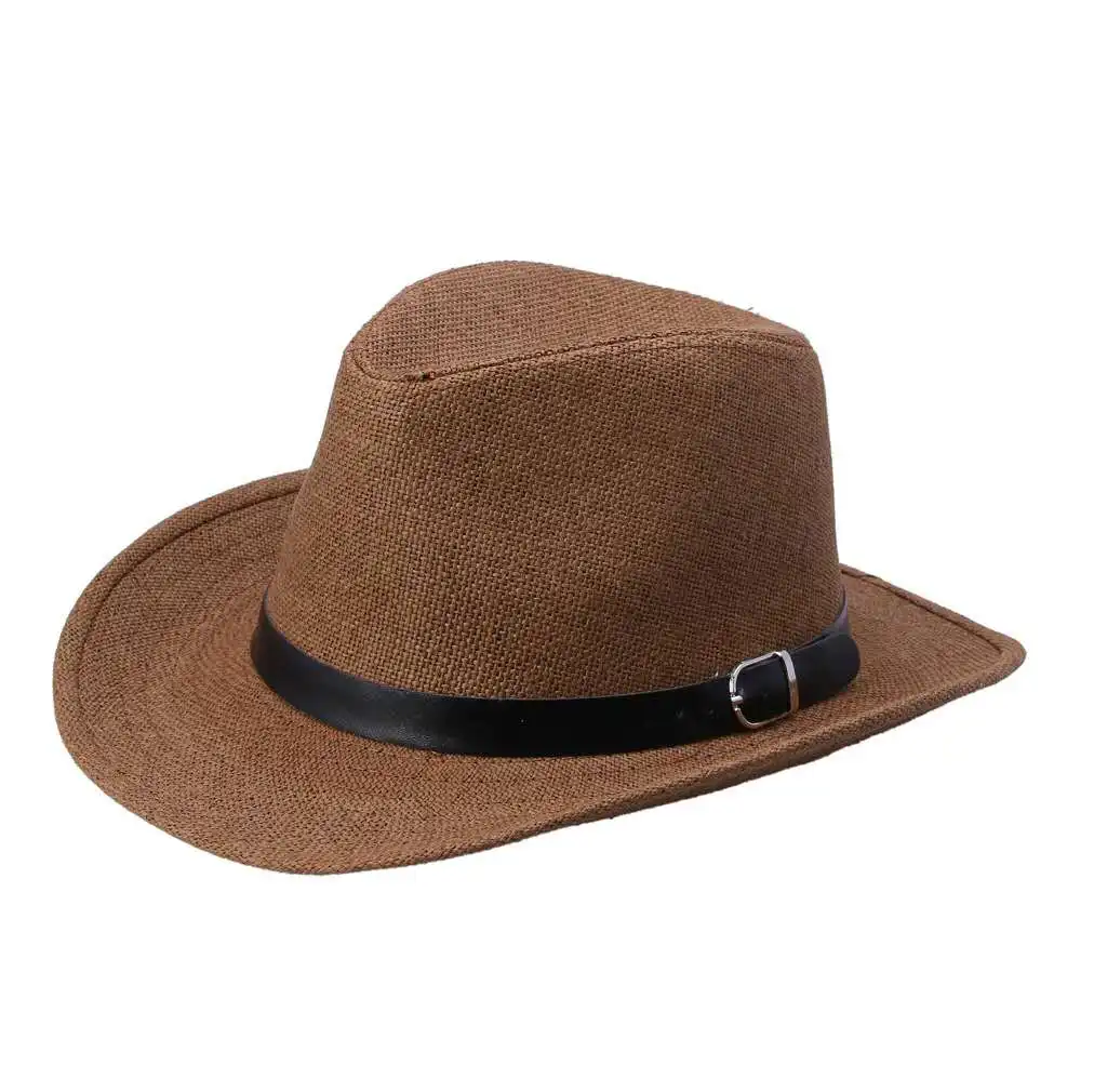 
Wholesale Cheap Summer Outdoor Protection Sun Cowboy Straw Hat 
