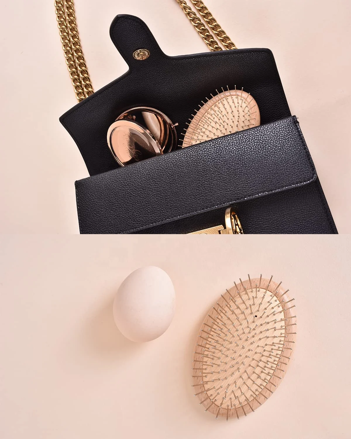 Steel Needle hair brush Easily Penetrates The Hair to Reach The Scalp Mini brush can be a wig brush