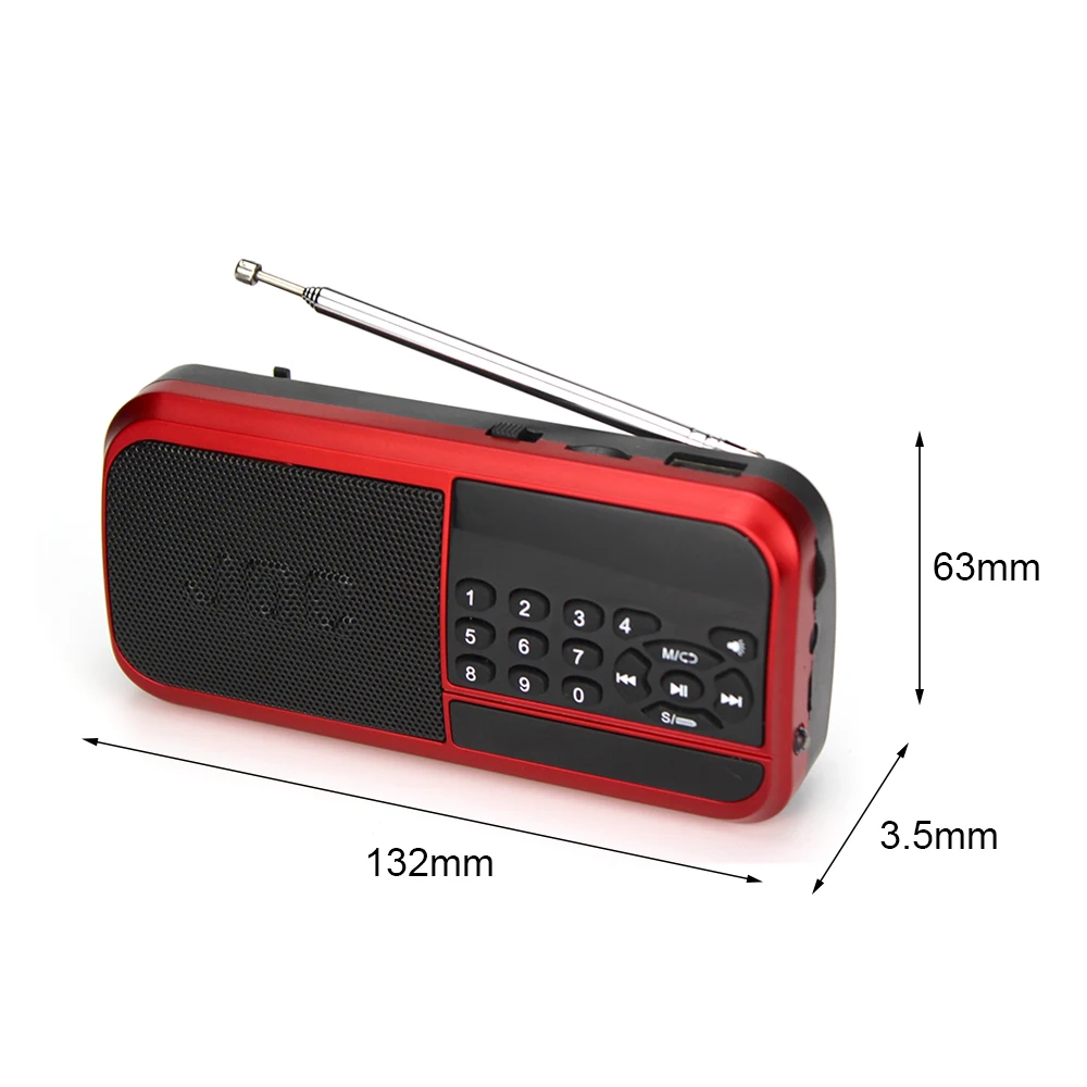 JOC H-798 mini portable digital usb speaker JOC radio fm radio speaker with USB/TF slot