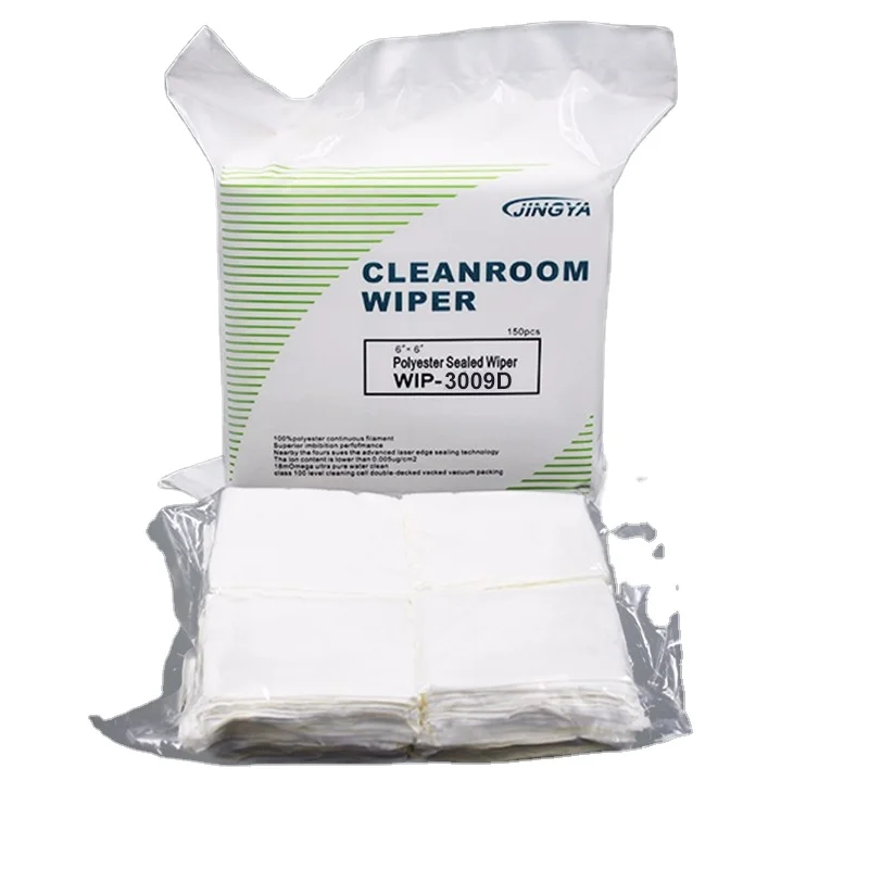 9"x9"/6"x6"/4"x4" 100% polyester cleanroom windshield wipers laser cut dust glass