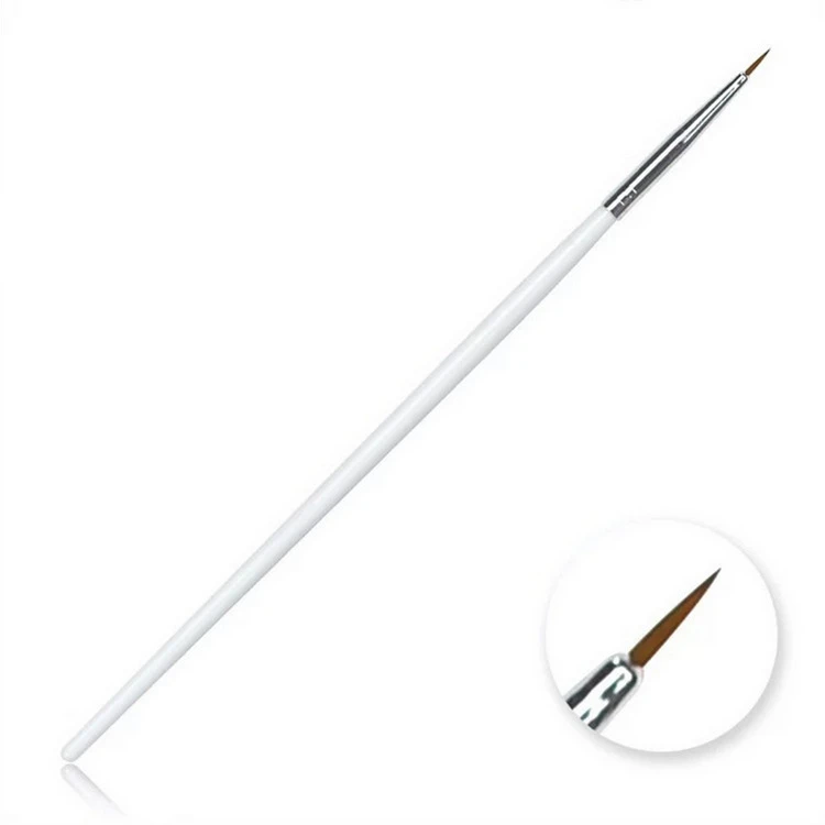 
Wholesale Artist Thin Liner Drawing Pen White Makeup Nail Art Brushes For Nail Painting Tool 