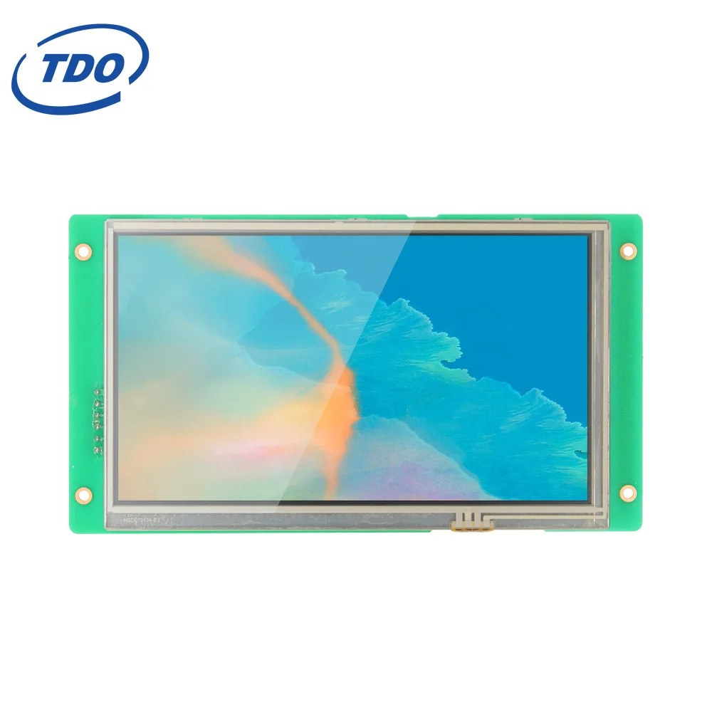 TDO 7.0 inch 800*480 TN HMI Screen UART Serial TFT LCD display Module for Arduino/STM/ESP with RS485/ RS232/ TTL Interface