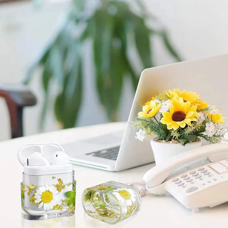 DIY Crystal Epoxy Earphone Protective Cover Silicone Headset Case Resin Mold