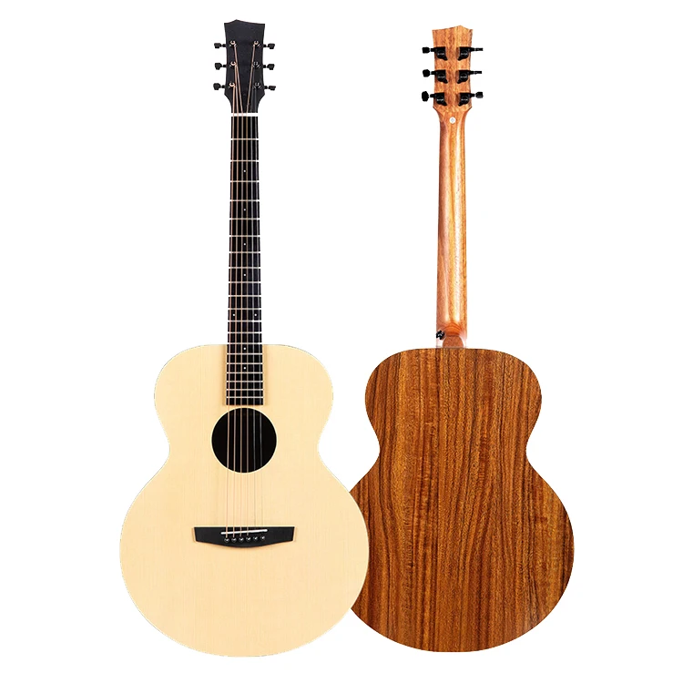 China Manufacturers 6 Strings Musical Instruments Semi Acoustic Guitar For Beginners