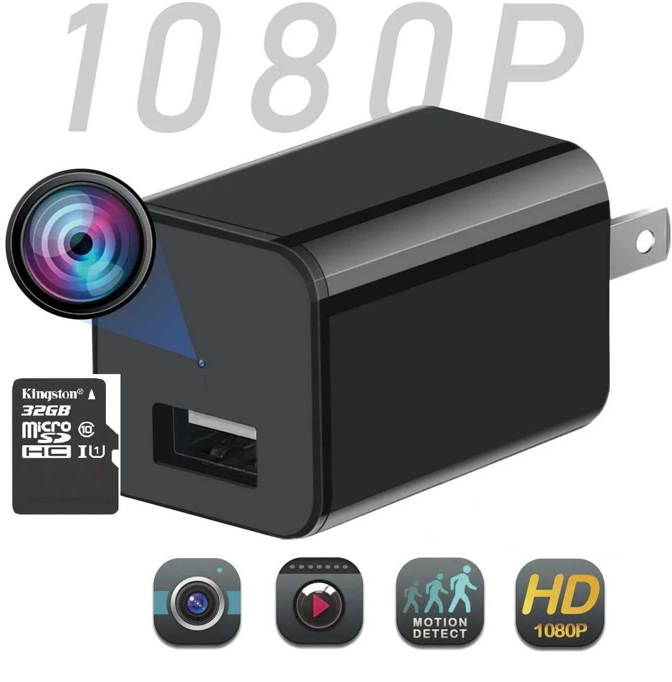 High Quality Waterproof Charger USB HD Hidden Camera Spycam