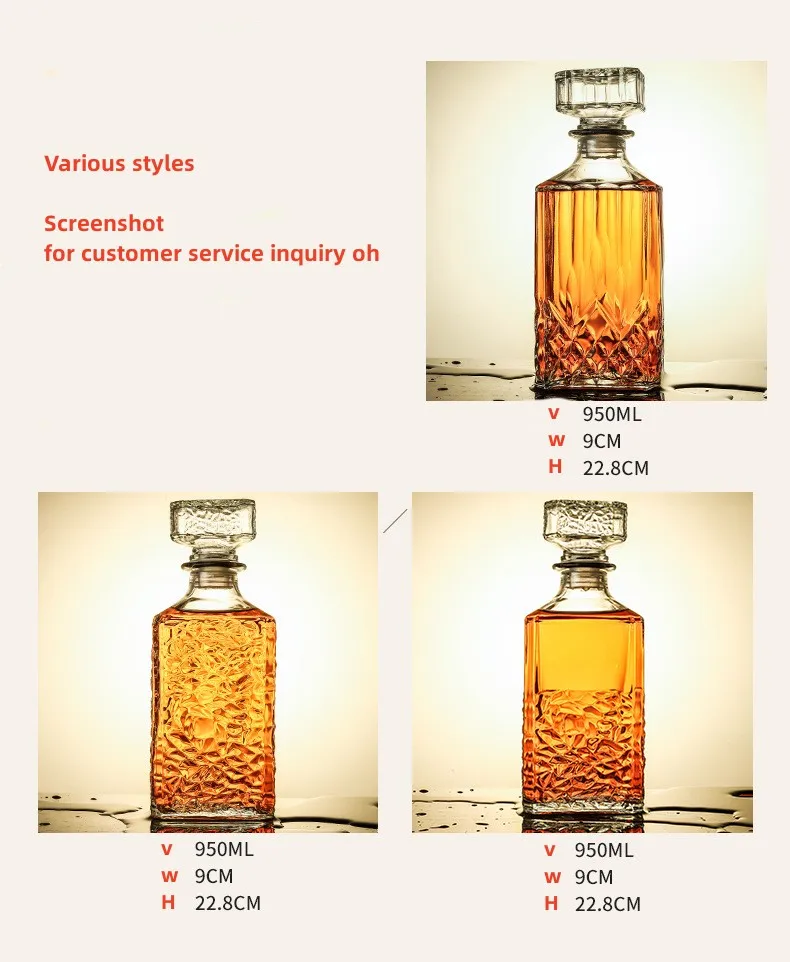 Wholesale Glass 700ml1000ml white spirits and spirits bottles for nicely shaped empty wine bottles_7