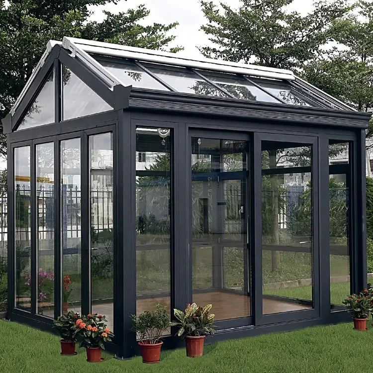 Outdoor Garden Low-e Tempered Glass Sunlight Room The Small Sunny Sunshine Glass Room sunrooms & glass houses