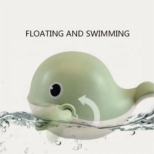 Hot sell Toddler Bathtime Wind Up Bath Toy Cute Floating And Whale Bath Toy Swimming Animals Baby Swimming Bath Toy