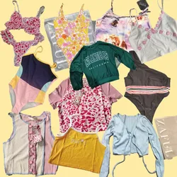 Wholesale New Sexy Crop Tops Direct Exported Branded Overrun Stock Clothes Mix Bulk Bales Warehouse Tops