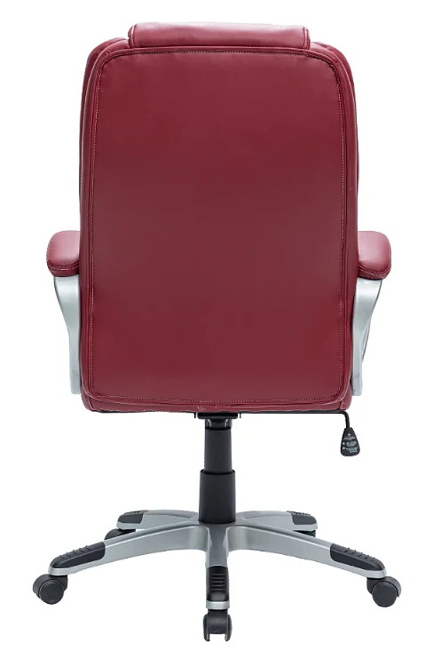 Базовый Классический мягкий Офисный Компьютерный стол со средней спинкой и подлокотником-красный