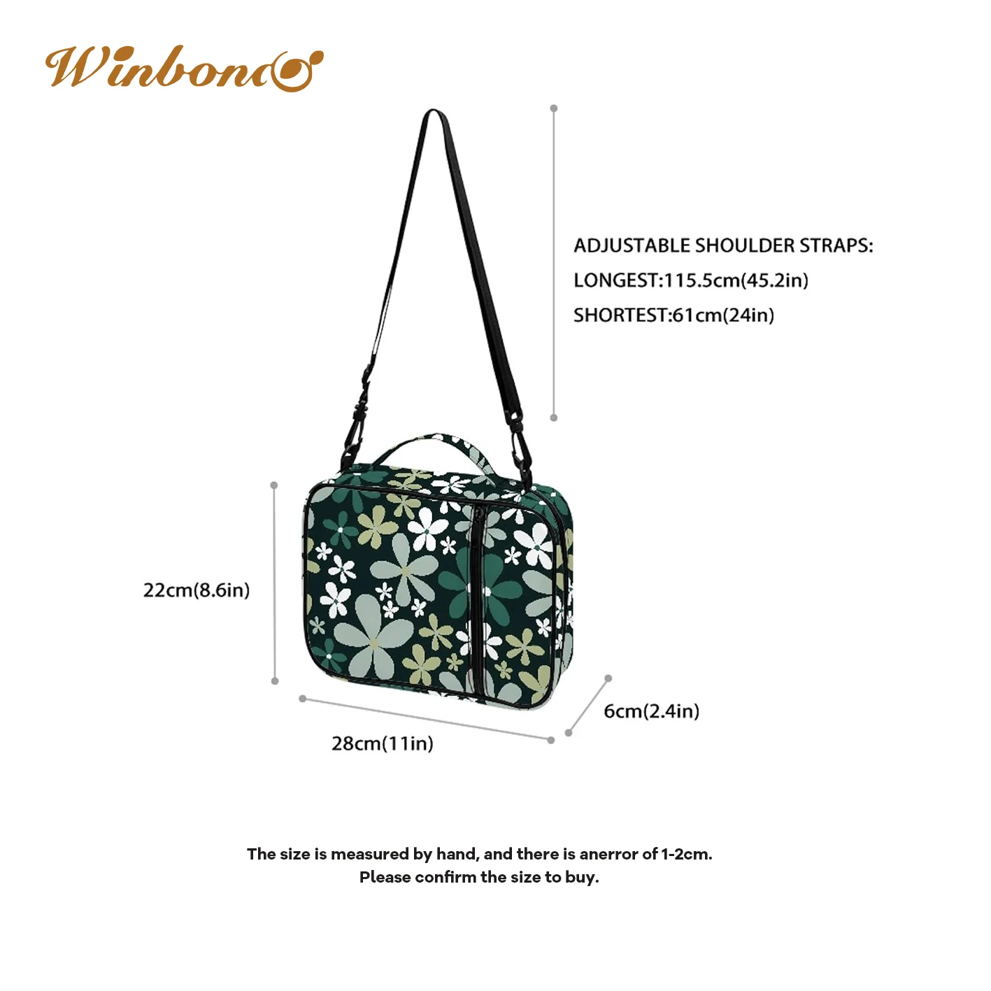 Floral Bible Cover Girls Kids Green Bible Cover Ladies with Shoulder Strap Zipper Handle Church Bag High Quality Customized