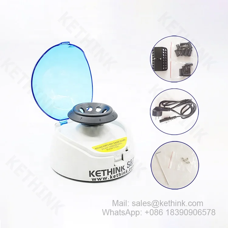 High Quality Low Price KT-MC6000 6000rpm Mini Lab Centrifuge with Rotor Suitable for 4 Rows 0.2ml*8 Pcr Tube Strip Testing