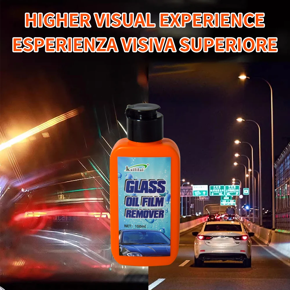 150ML Automotive Windshield Window Rearview Glass Hydrophobic Coating Agent Rainproof Rain Mark Oil Film Remover 500ML Cleaning