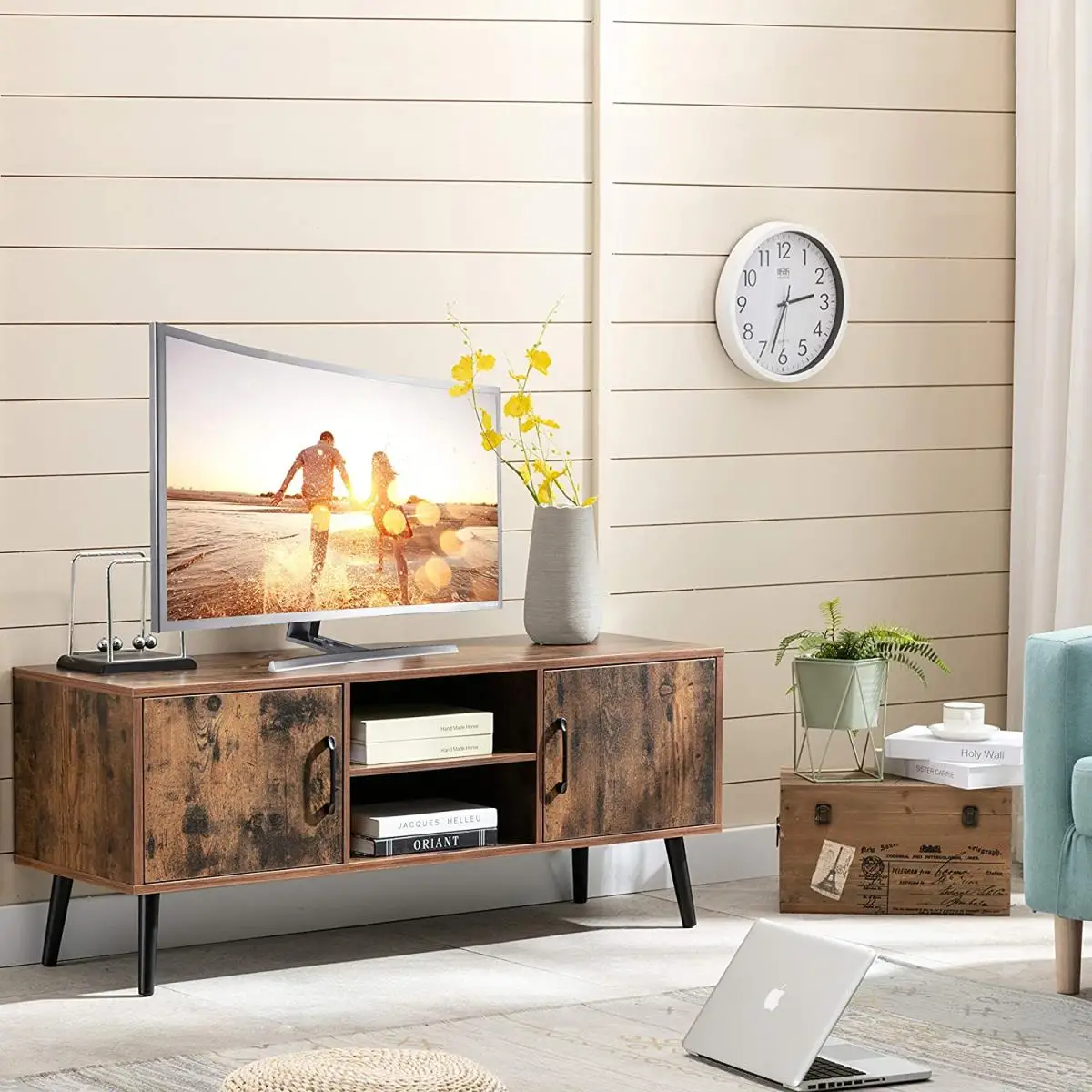 Phoenix Home Modern Wooden Living Room Furniture Tv Stand Modern Luxury Cabinet Tv Table
