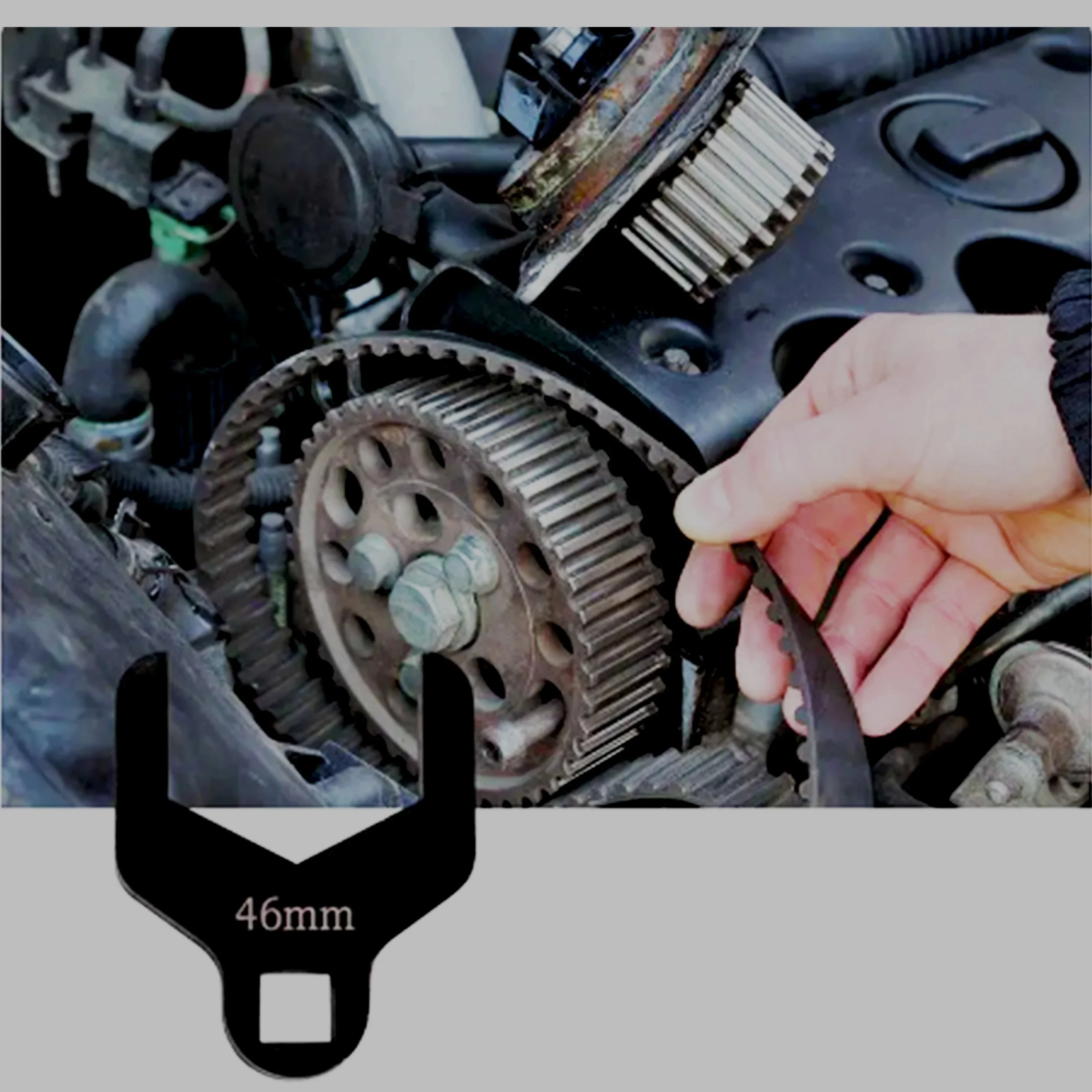 41/46mmWater Pump Wrench Car Timing Belt Tensioner Wrench Removal Tool Car Timing Pump Wheel Adjustment Wrench