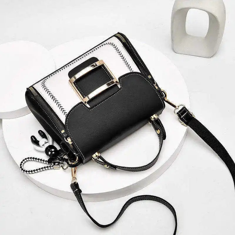 New design hot sale embroidered handbag Pu leather messenger bag ladies shoulder bag purse and handbag