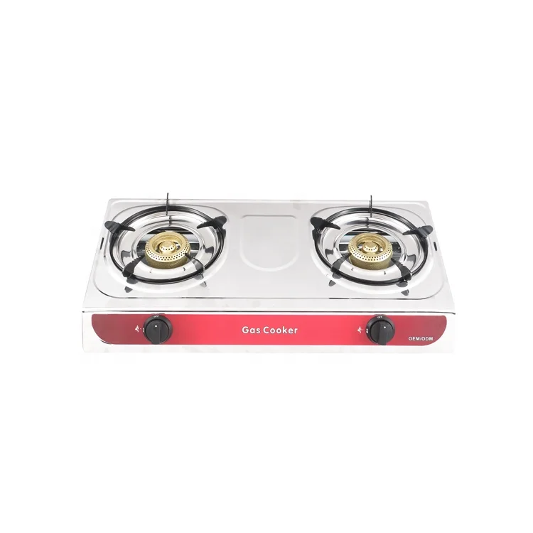 Коммерческого сжиженного нефтяного газа или ng из нержавеющей стали кухонная плита с карманами Модель двойная газовая горелка для растительного масла с крышкой