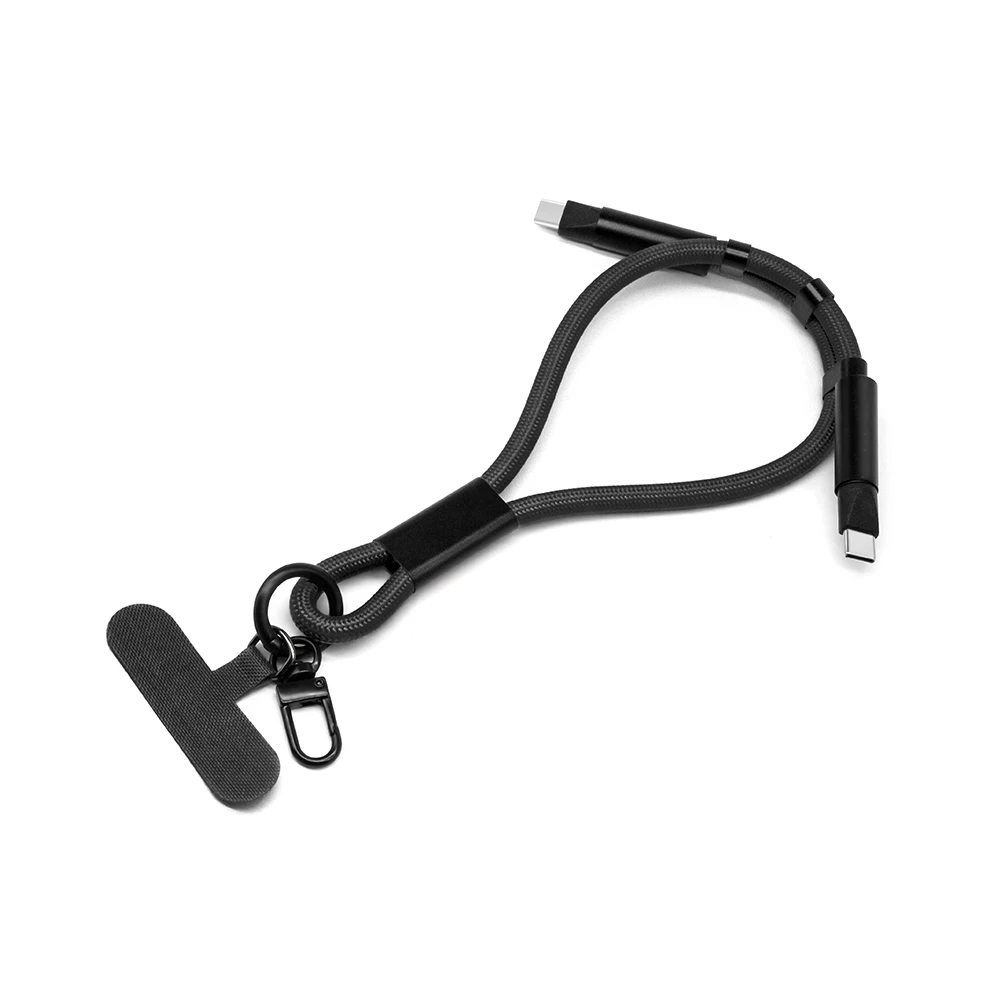 Креативный кабель для передачи данных короткий брелок на запястье веревка с нашивкой привязи телефона 17 см новая идея ремешки продвижения и бизнеса
