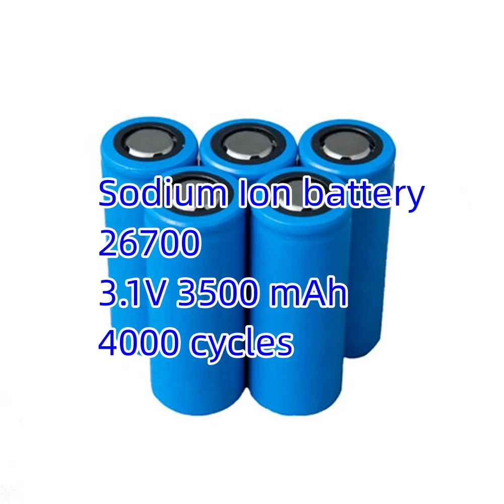 26700 sodium-ion battery 3.1V 3300 mah 3.3AH 4000 times cycles Na-ion battery for sale sodium battery