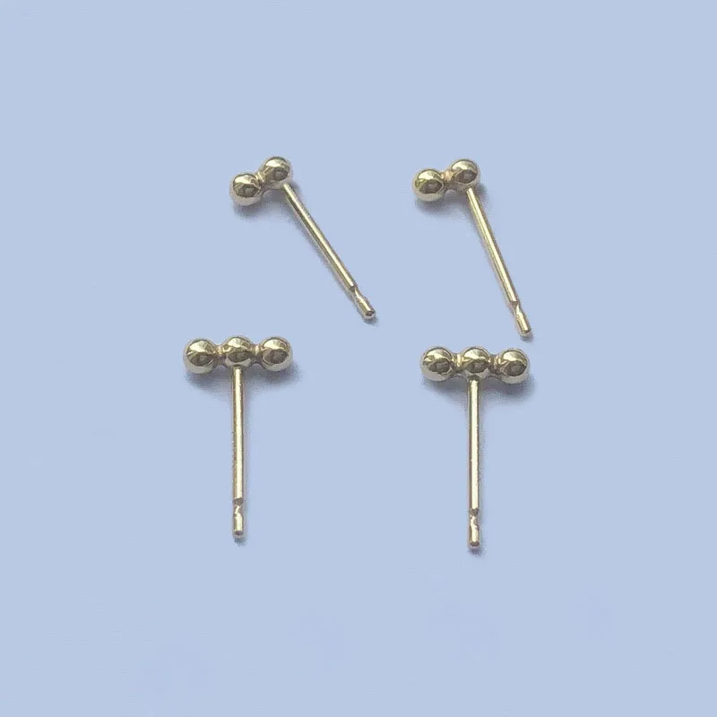 New 14K Gold Filled Earrings Latest Simple Design Stud Earring For Girls