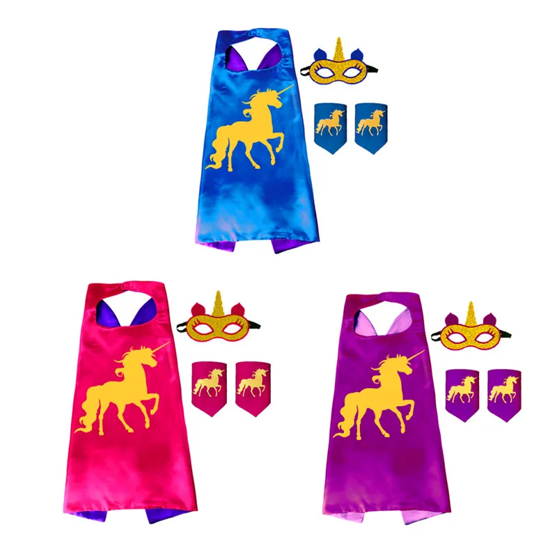  Wholesale Halloween Cosplay Costume Custom Logo Cape with Felt