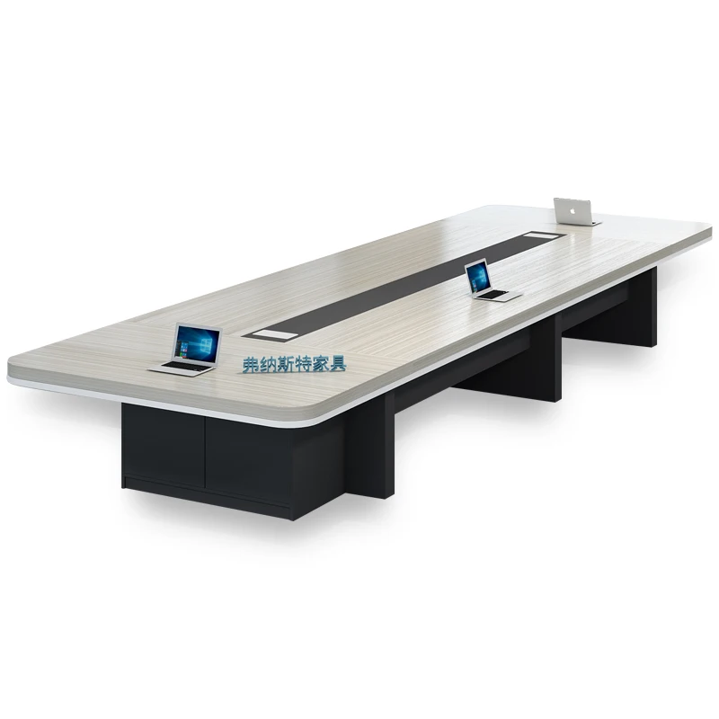 Wooden Elm Wood Color Thickening Of The Desktop Luxury Meeting Conference Table