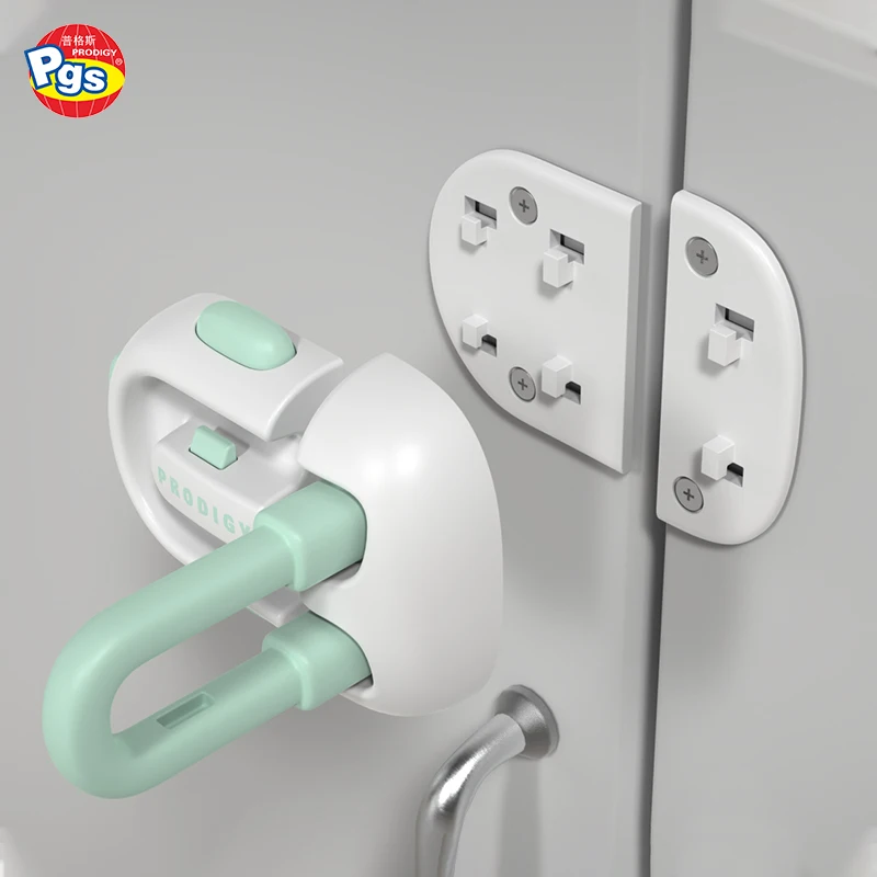 Prodigy Baby Safety Supplier Factory Wholesale Child Safety Refrigerator Locks Adhesive Pads ABS Lock Baby Safety